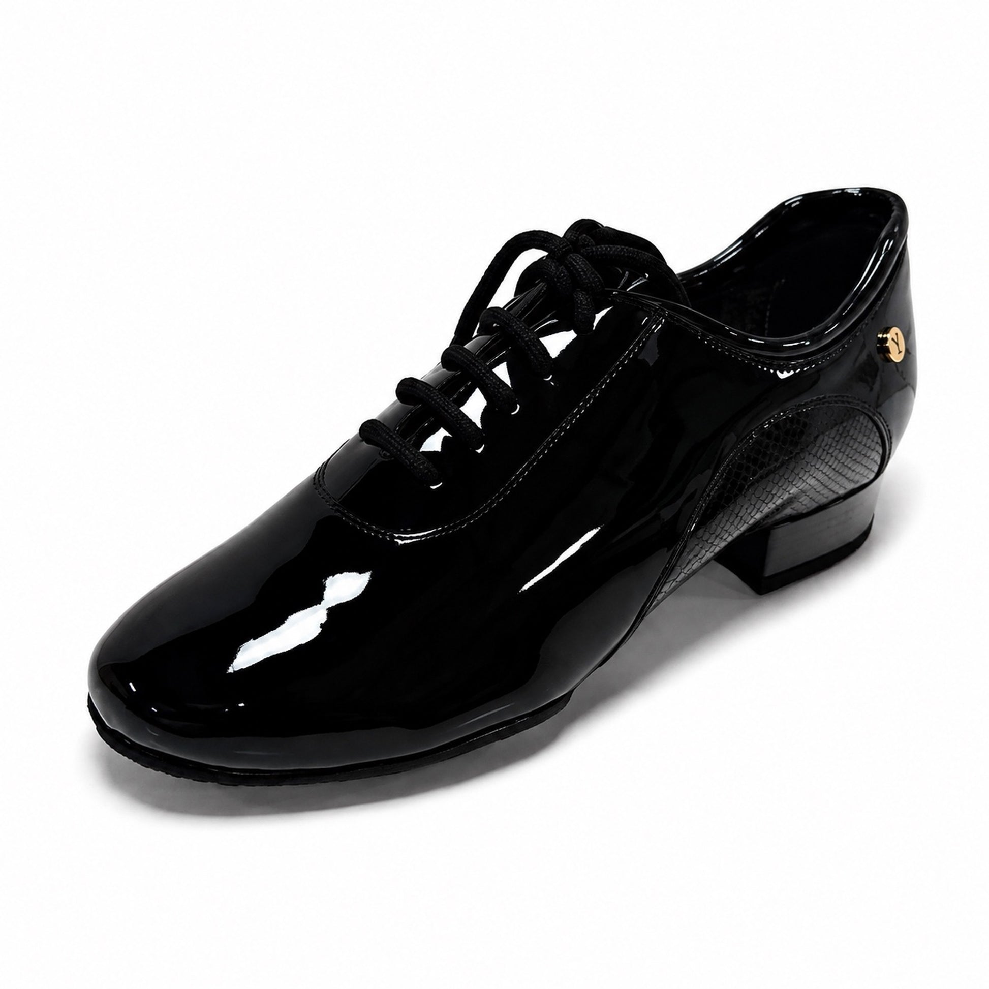 ADS Men's Standard Dance Shoe A4012-0100 Black Patent Leather