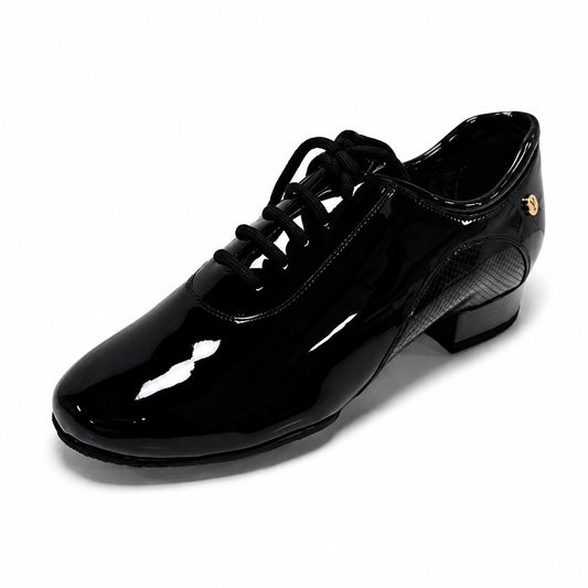 ADS Men's Standard Dance Shoe A4012-0100 Black Patent Leather